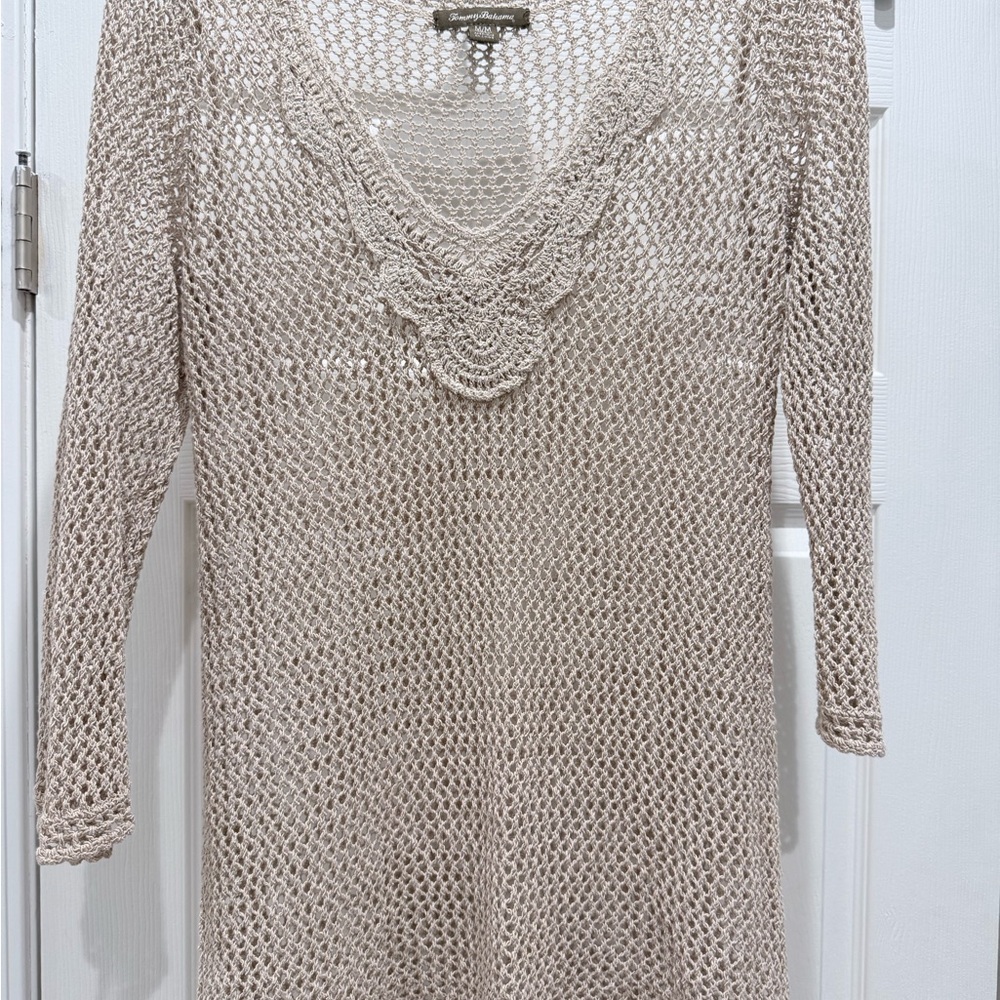 Tommy Bahama Beige Knit Tunic